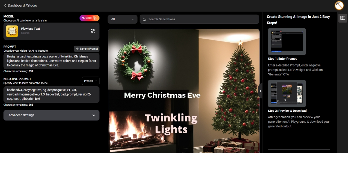 Design Christmas Eve Card