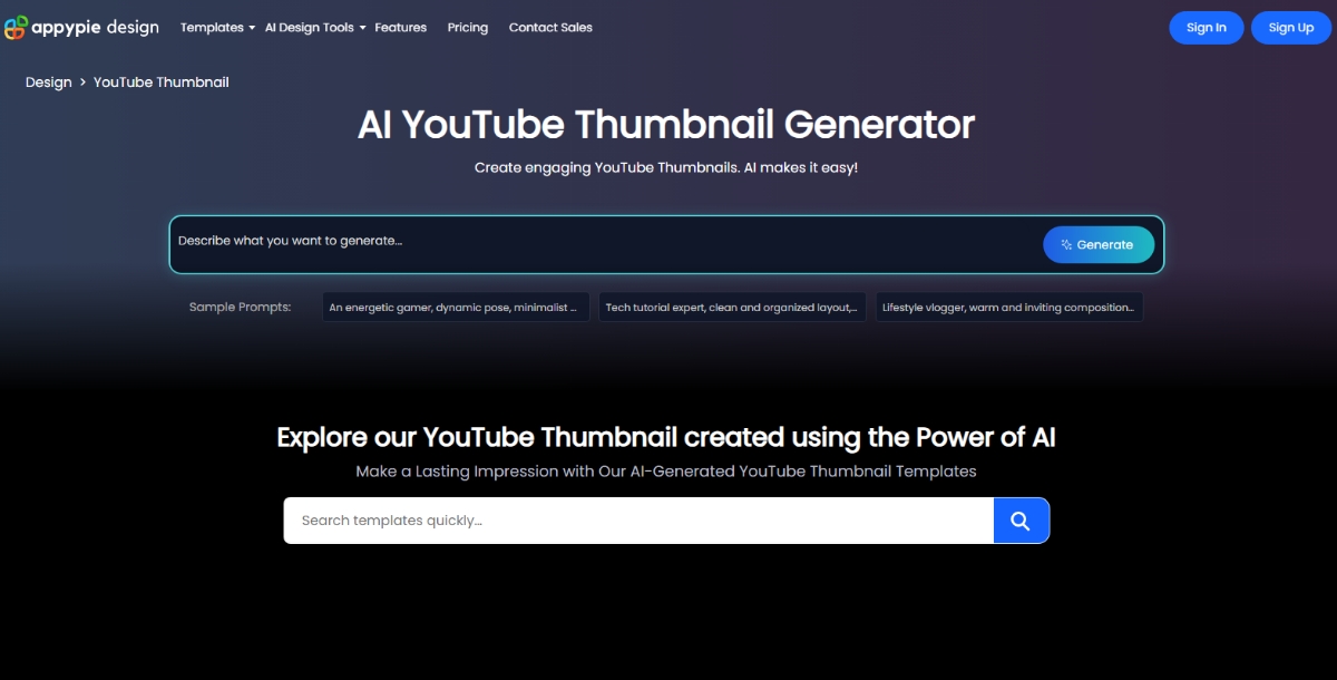 YouTube Thumbnail Generator