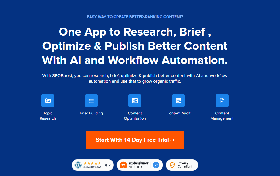 SEOBoost è un potente strumento di ottimizzazione dei contenuti da avere nella propria cassetta degli attrezzi.