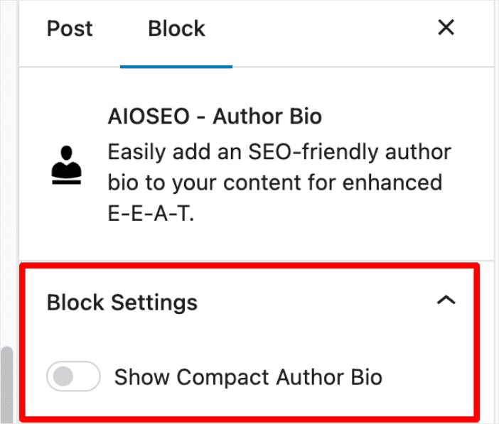 Bioblocco compatto