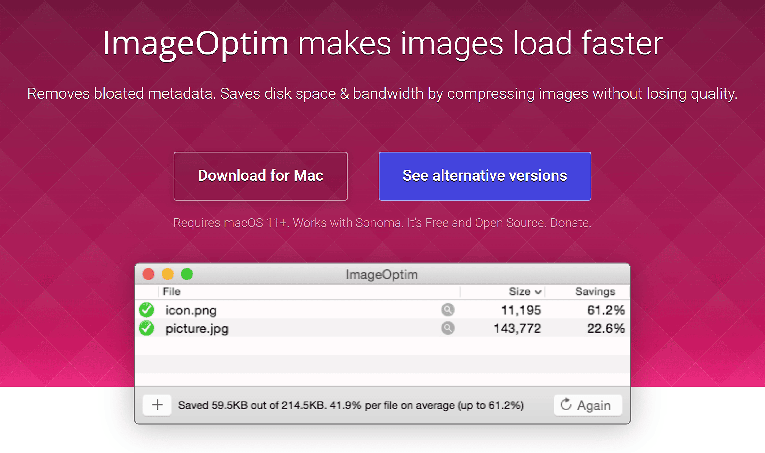 ImageOptim – Homepage