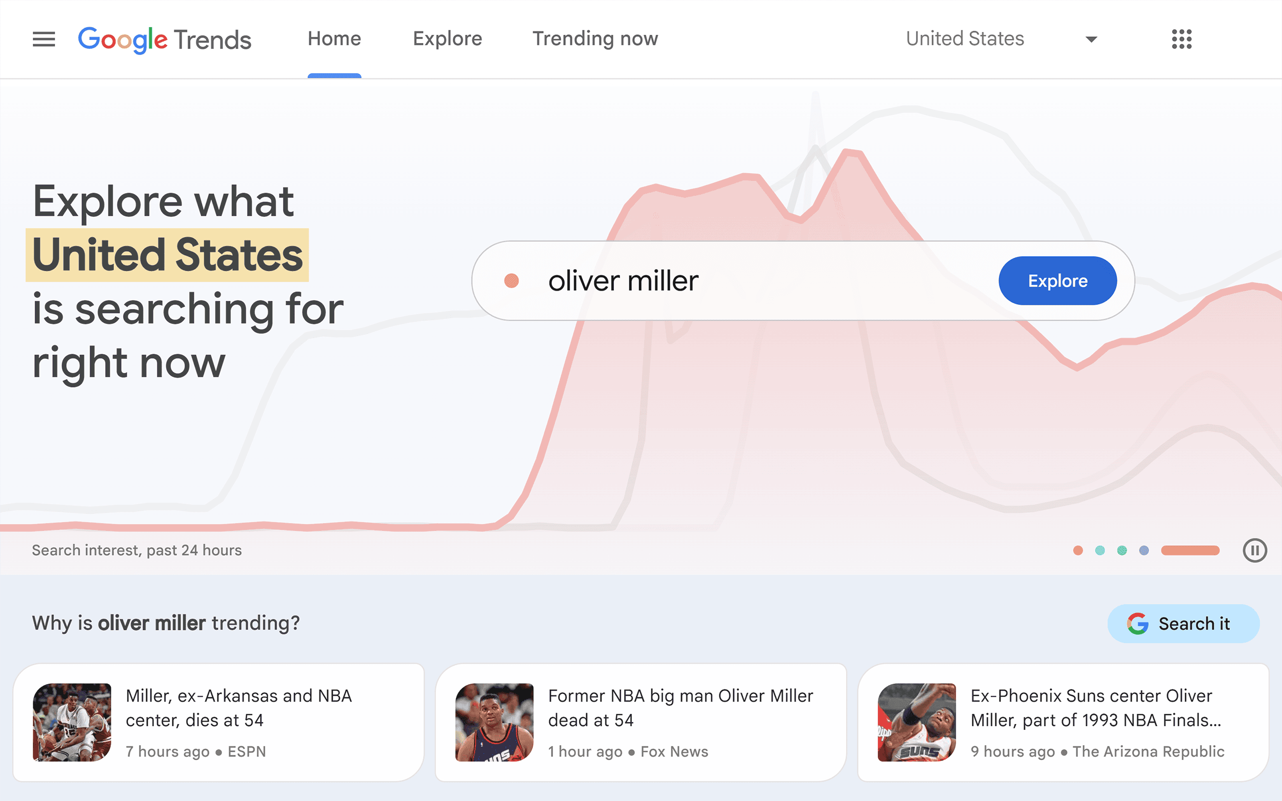 Google Trends – Homepage