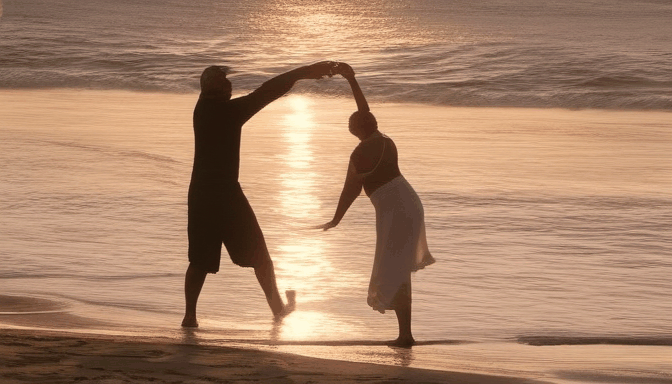 GIF generator showcasing the sweet moment of a couple dancing
