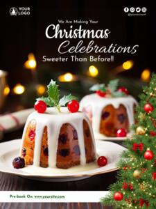 christmas poster  food berry