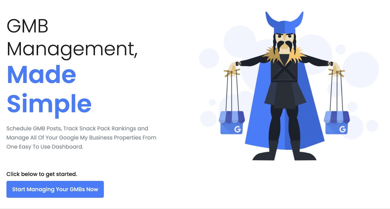 LocalViking landing page